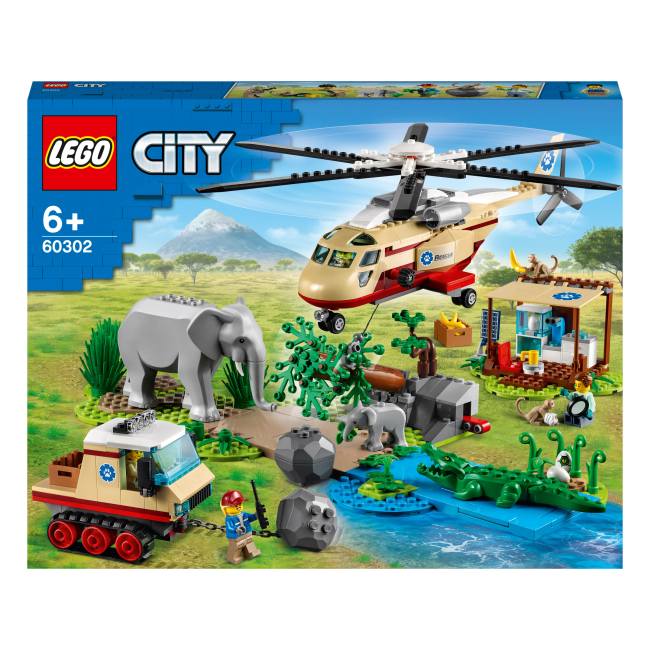 Конструктор LEGO City Операція з порятунку диких тварин (60302)