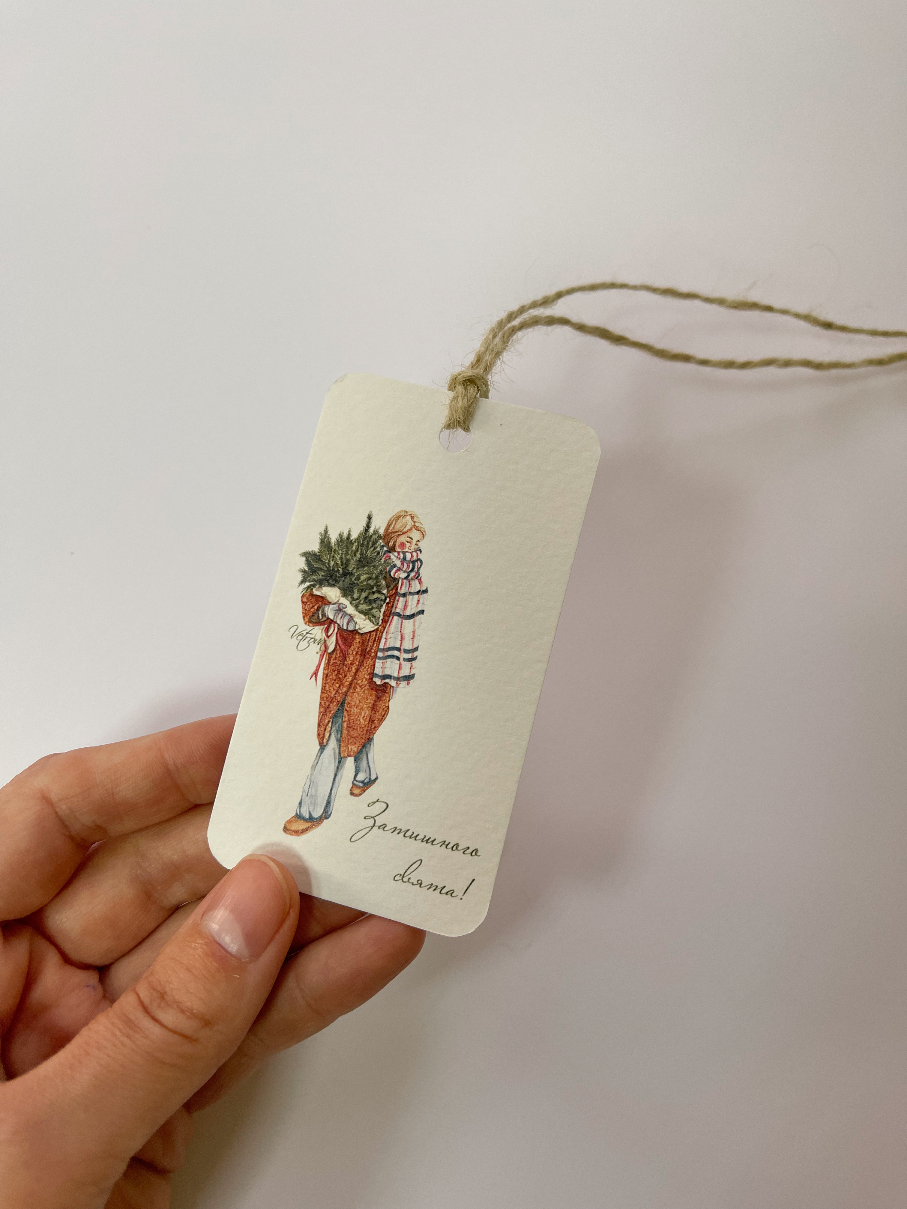 Бірка зі шнурочком 0224