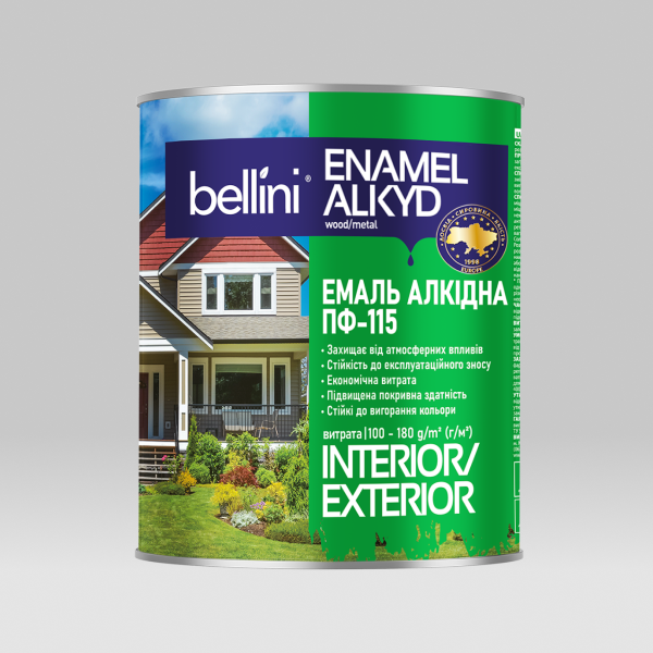 Емаль алкідна ПФ-115 ТМ BELLINI