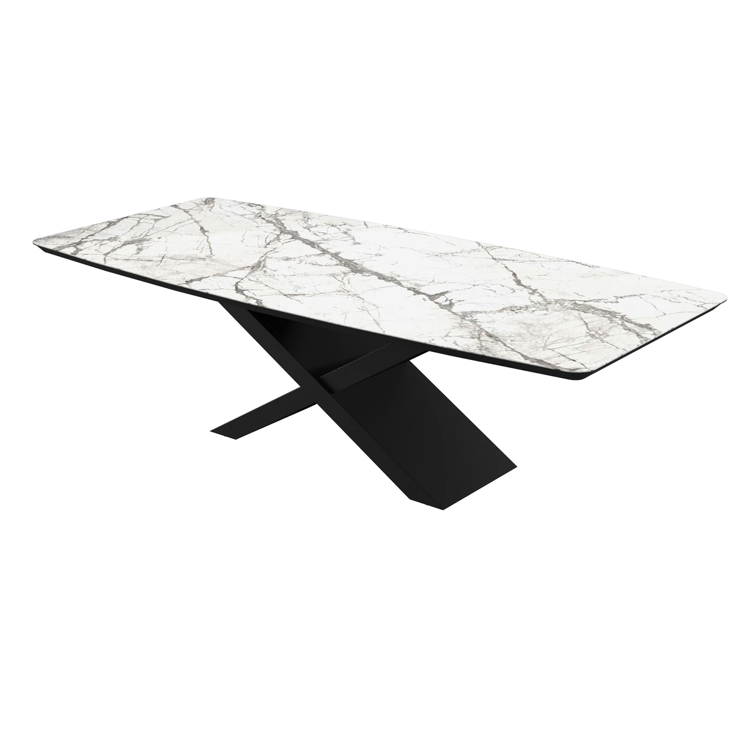 Стіл BELFORT 260х120х76 Laminam Invisible white (5mm)