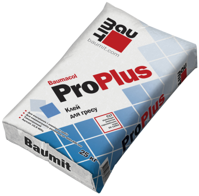 Суміш клейова для керамогранітної плитки Baumit ProPlus, 25 кг