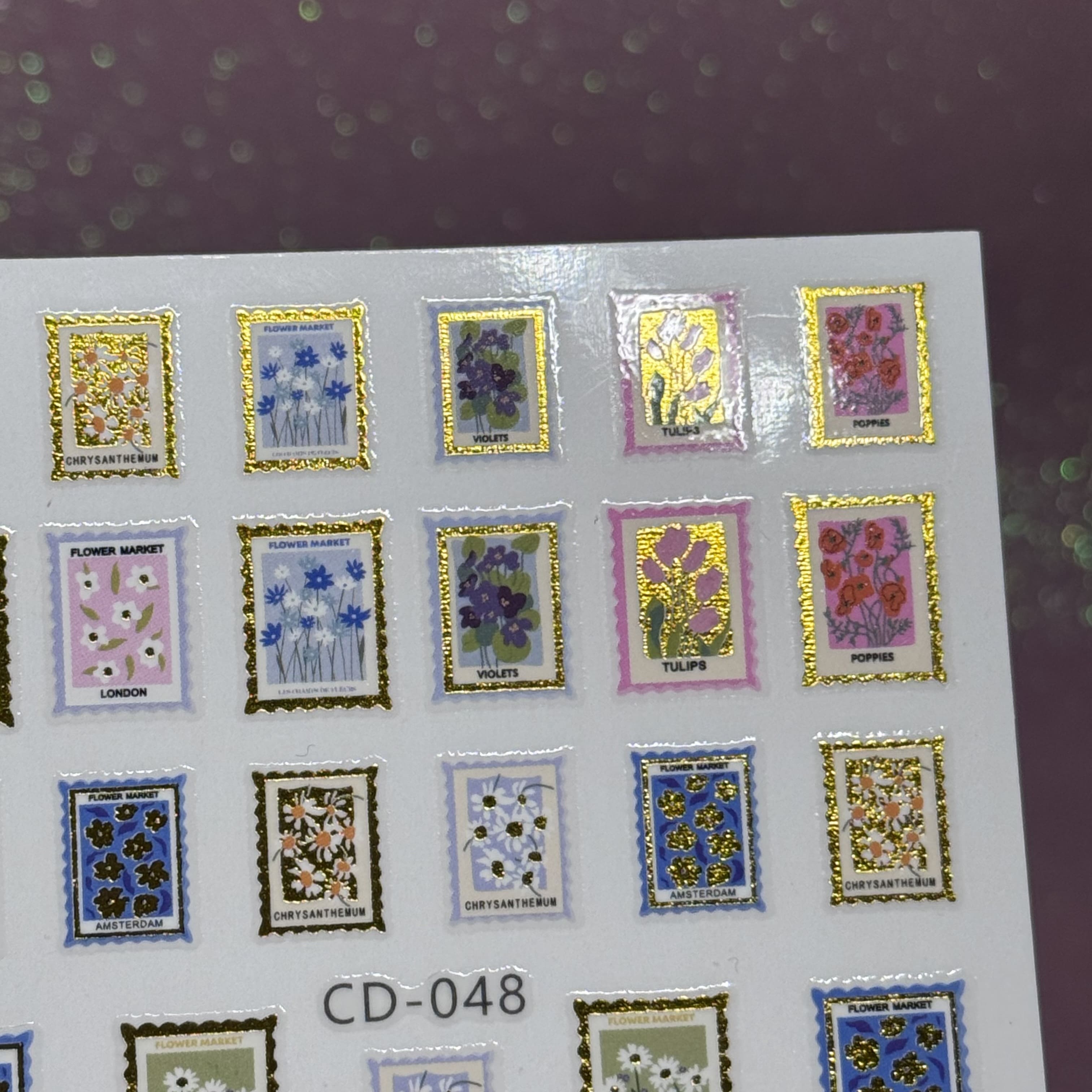 Наклейки для нігтів CD-048