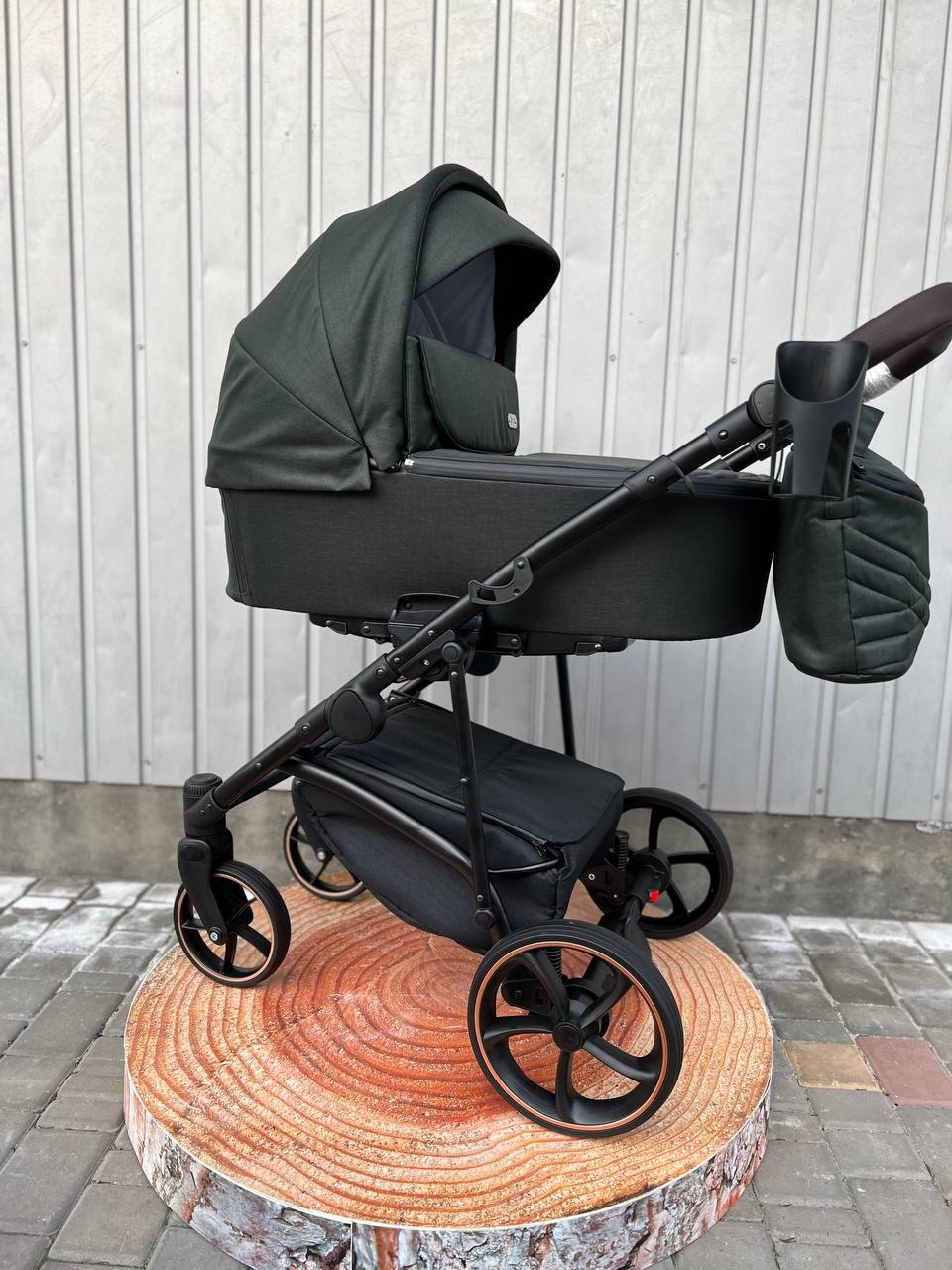 Коляска 2в1 Baby Pram Bailey Premium 2024 Green Textile