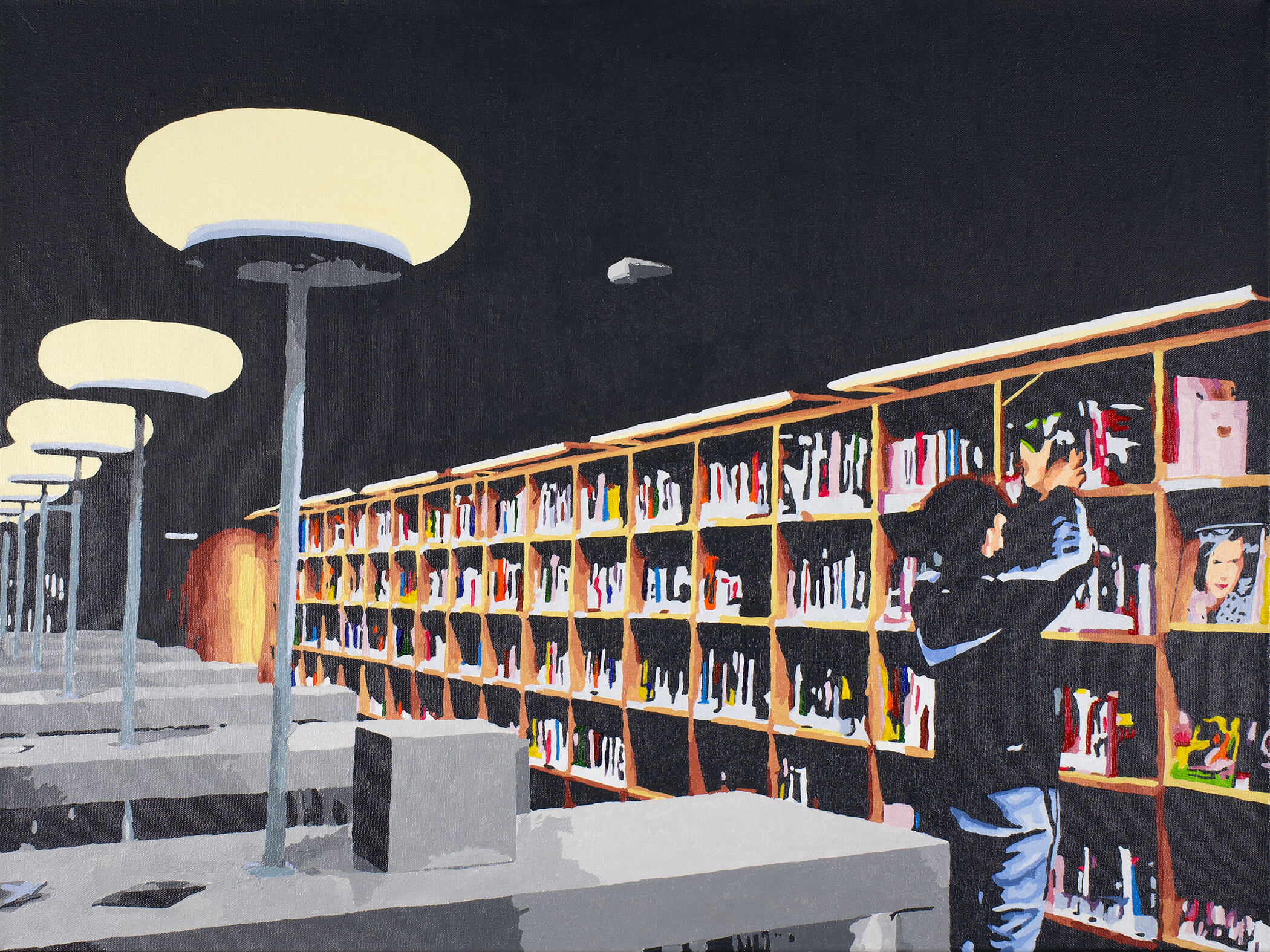 Quiet Place, 60x80 cm, original acrylic painting on canvas