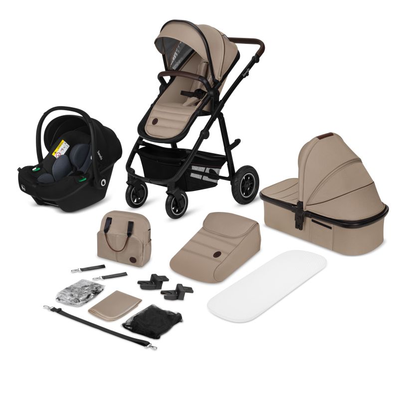 Коляска 3 в 1 Lionelo Amber Beige Sand