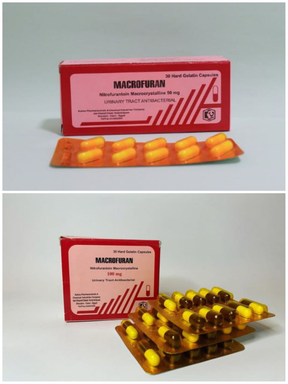 MACROFURAN Макрофуран 50 мг або 100 мг нітрофурантоїн 30 капс