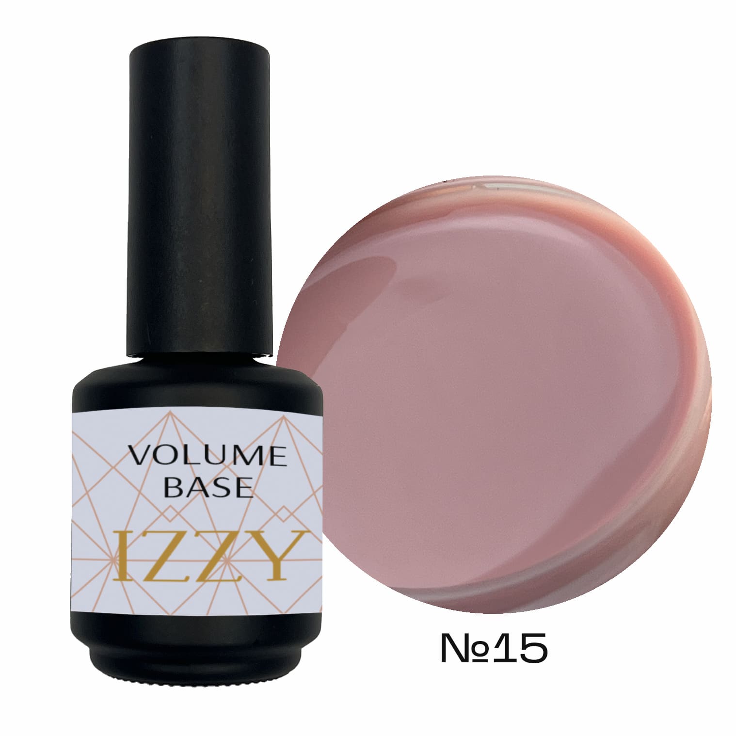 База для манікюру камуфлююча, Izzy Volume Base 15, 15мл