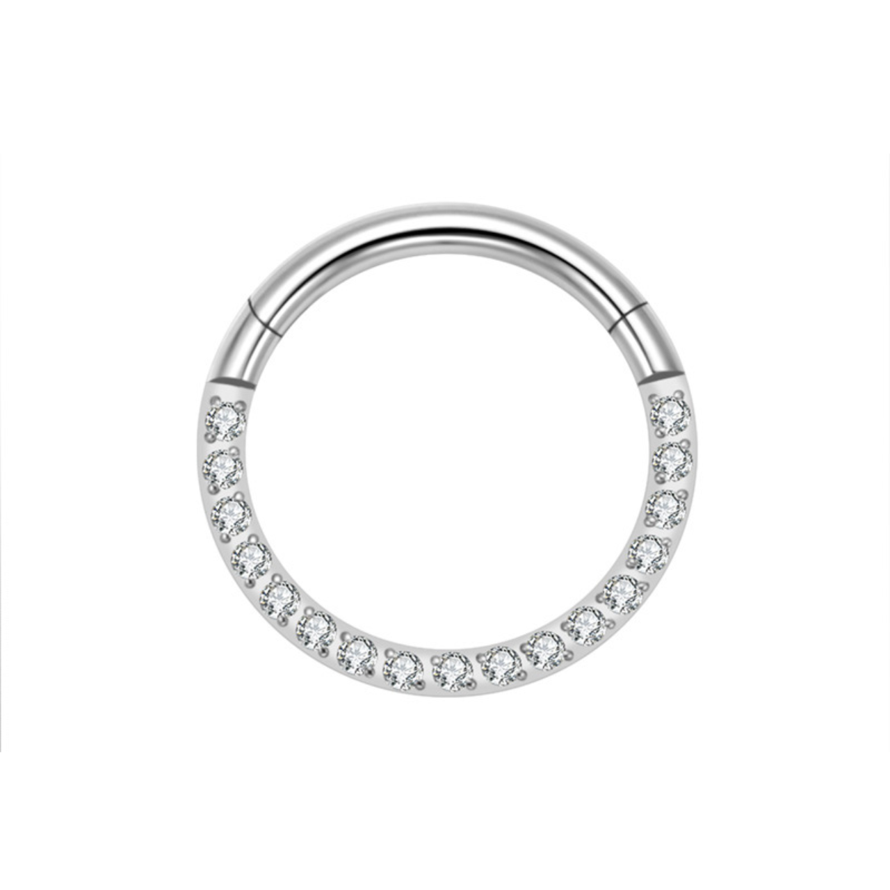 CZ Clicker Ring
