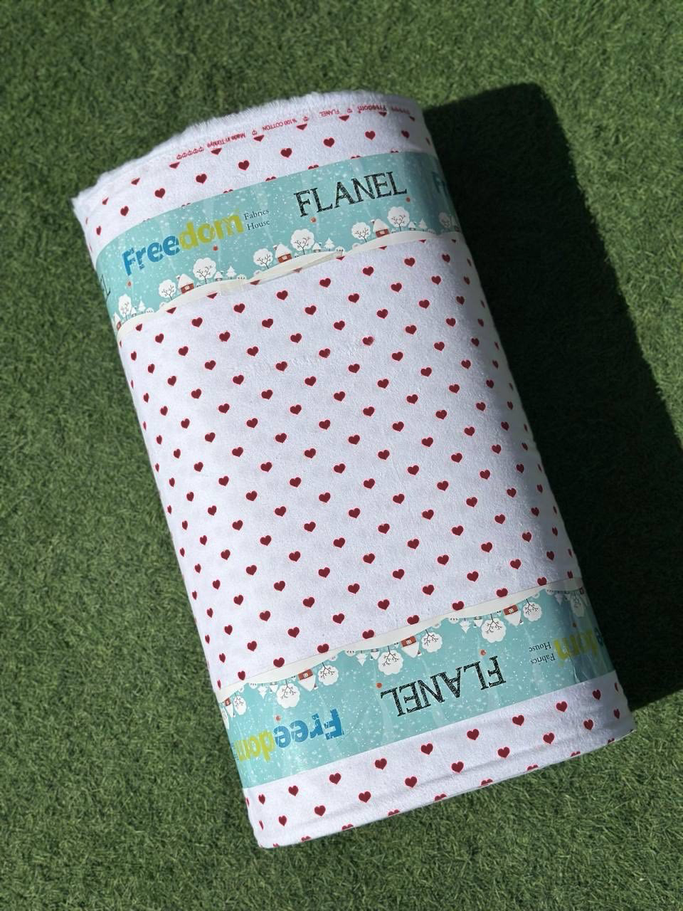 Постільний комплект Фланель преміум Сердечка марсало