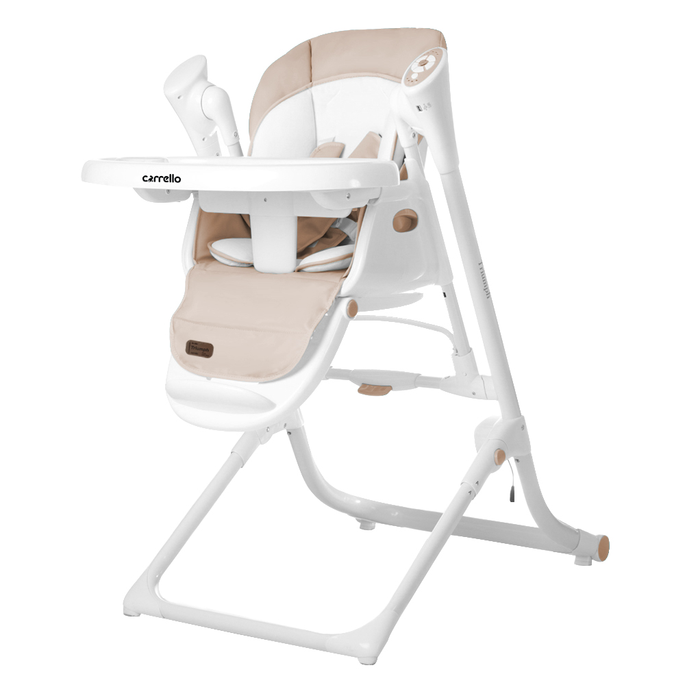 Стульчик-качели CARRELLO Triumph CRL-10302 Beige / Cream Beige сенсорна панель