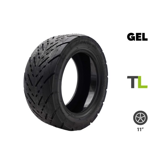 Pneu 90/65-6.5 Tubeless + Gel anti crevaison