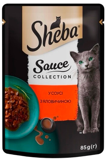 Шеба пауч з яловичиною в соусі 85г