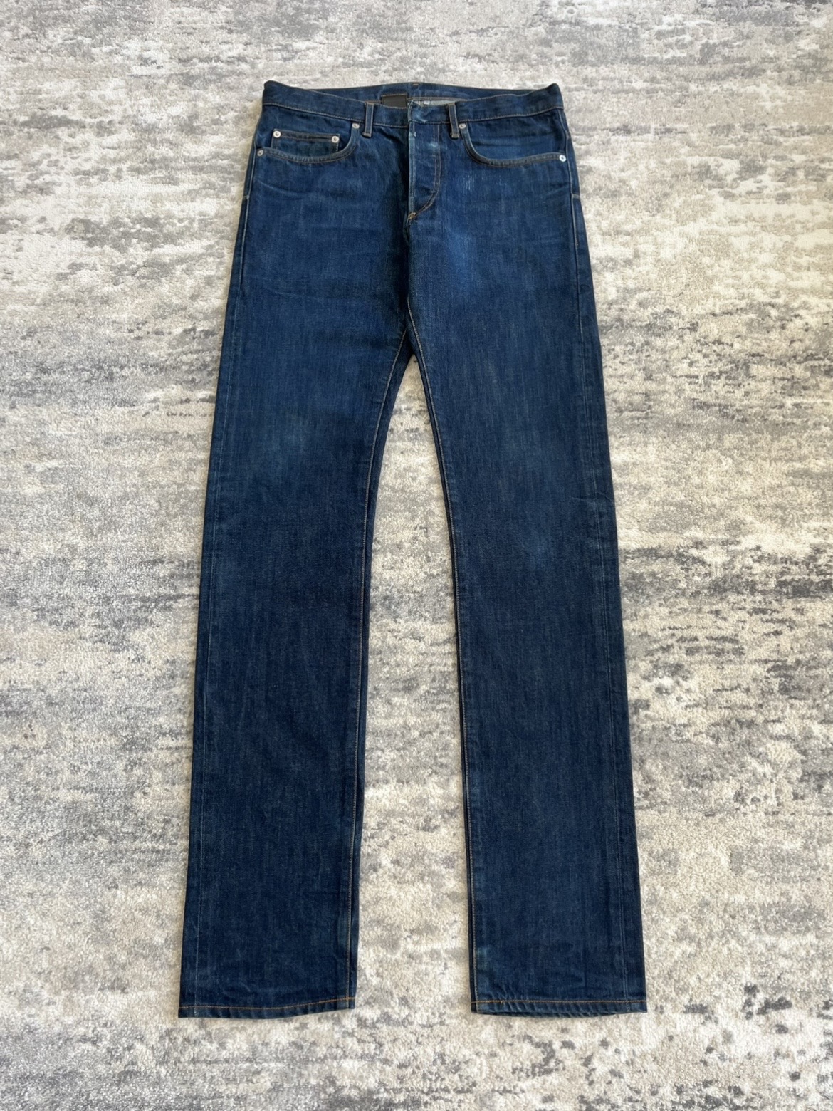 dior homme aw06 "raw" blue denim by hedi slimane