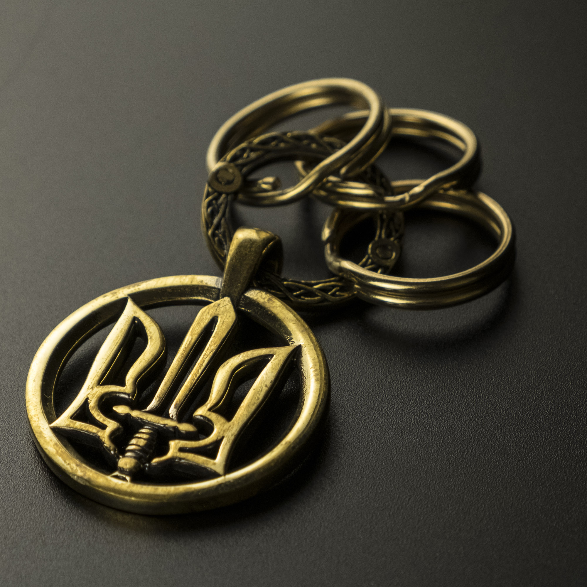 Handmade Brass Keychain – Crafted in Ukraine