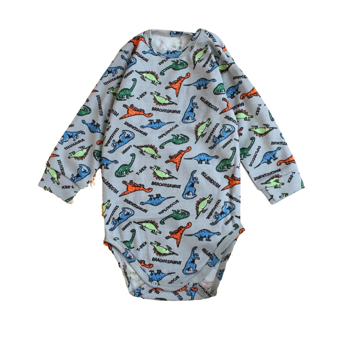 Дитячий боді з довгим рукавом бавовна