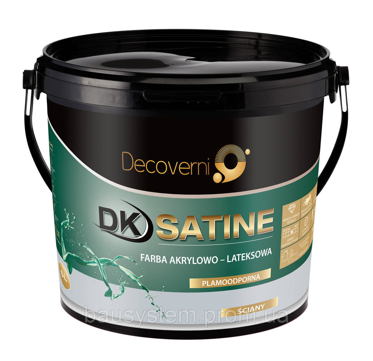 SATINE. Фарба для декорування приміщень 5 л.