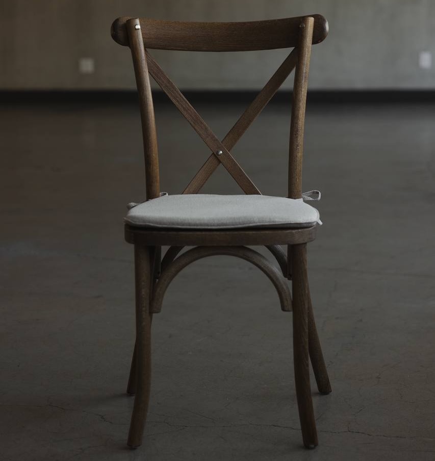 Wooden Cross Back Chairs