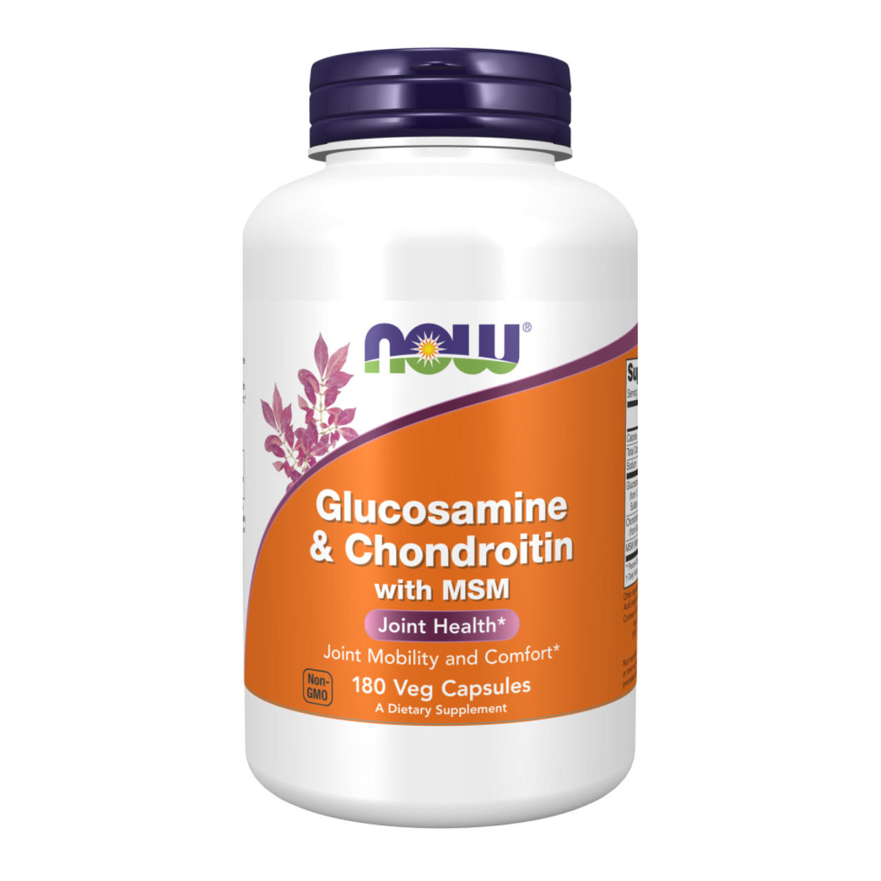 Глюкозамін, хондроїтин та МСМ, Glucosamine & Chondroitin with MSM - 180 vcaps
