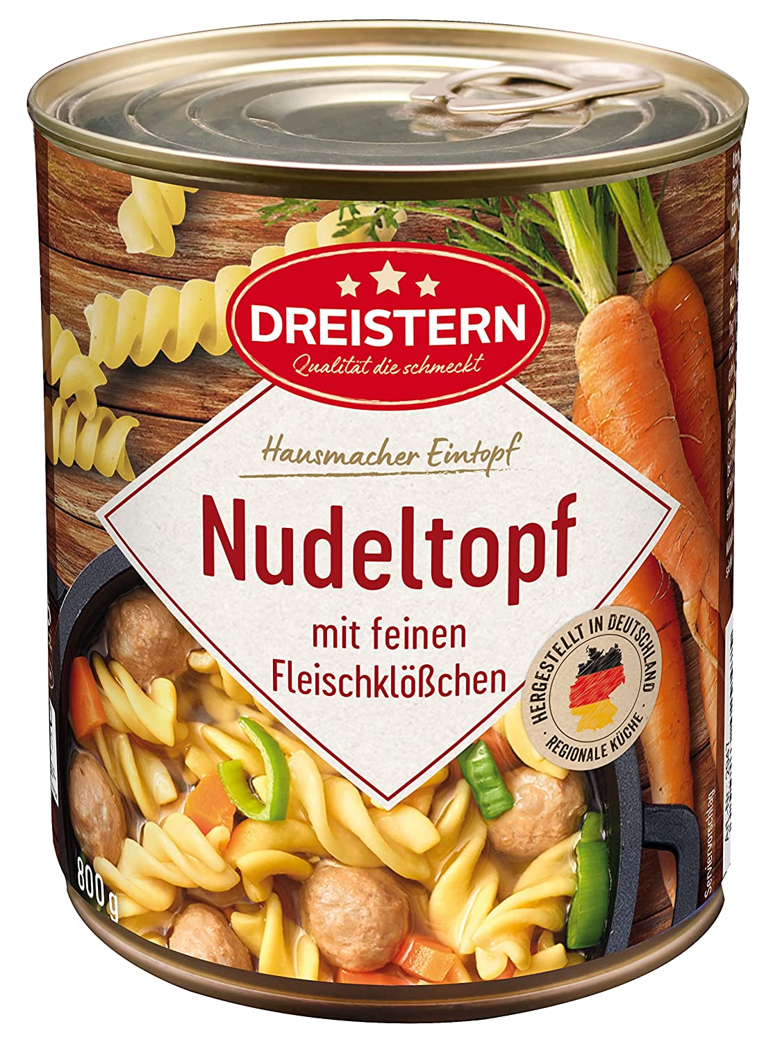 DREISTERN Nudeleintopf Паста тушкована з фрикадельками 800 г