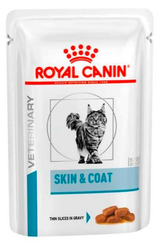 Роял Канін консерва д/котів SKIN&COAT CAT  (шматочки у соусі) 0.85г.