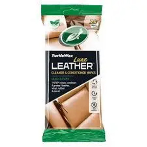 Серветки для очищення та кондиціонування шкіри "Шкіра Люкс" Turtle Wax LUXE LEATHER WIPES (24 шт) 1 уп