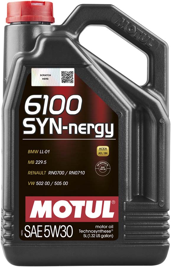 Моторна олива Motul 6100 SYN-NERGY 5W-30, 5л