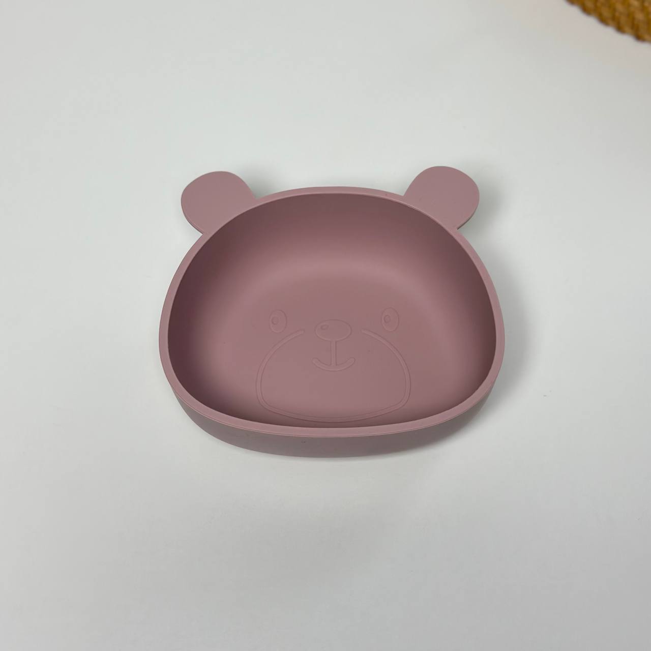 Глибока миска "Ведмедик" Пудра (Pale mauve)