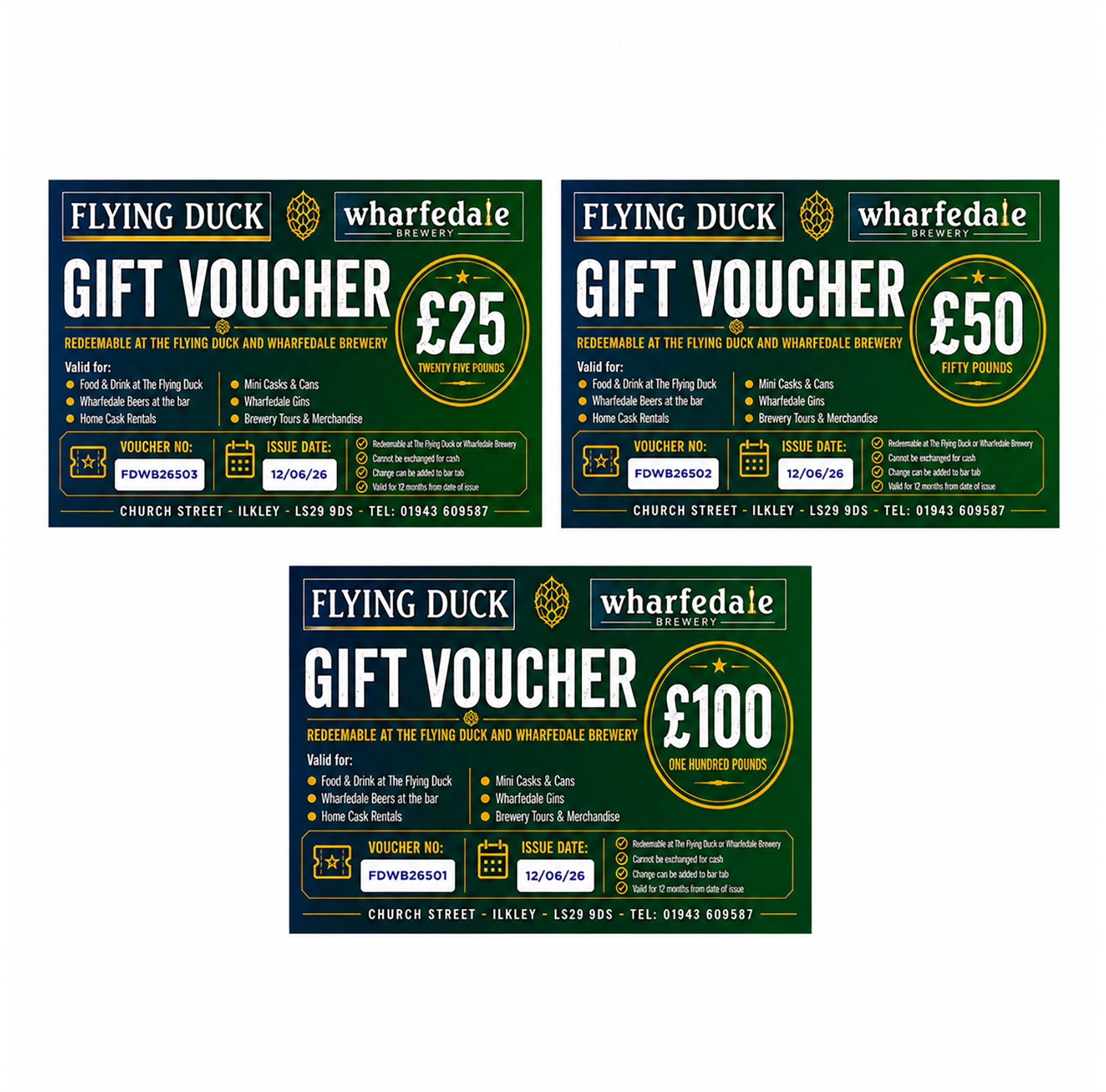 Gifts: Wharfedale Brewery Vouchers From: