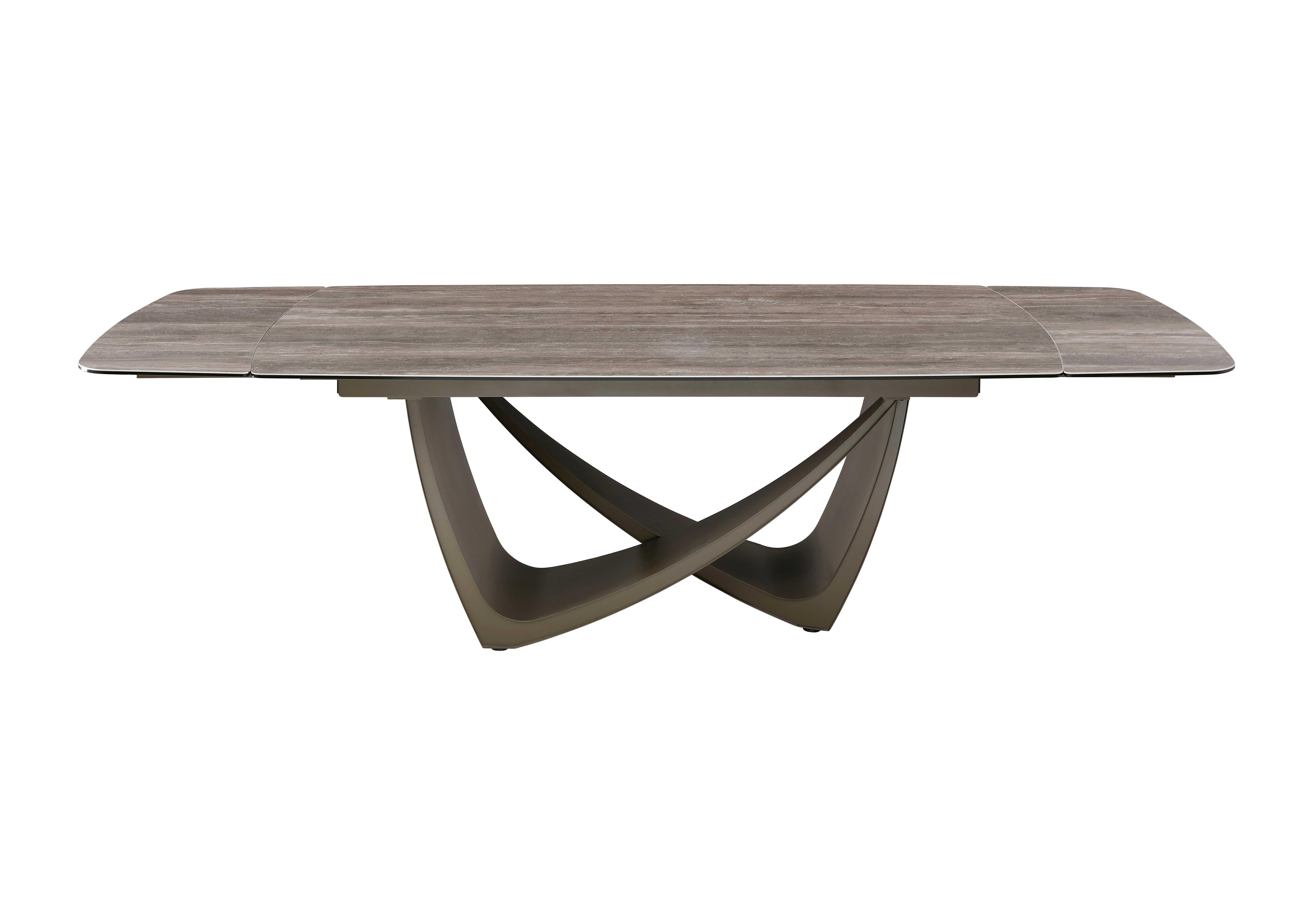 Керамічний стіл Беатріче TML-994 неро зебрано + коричневий