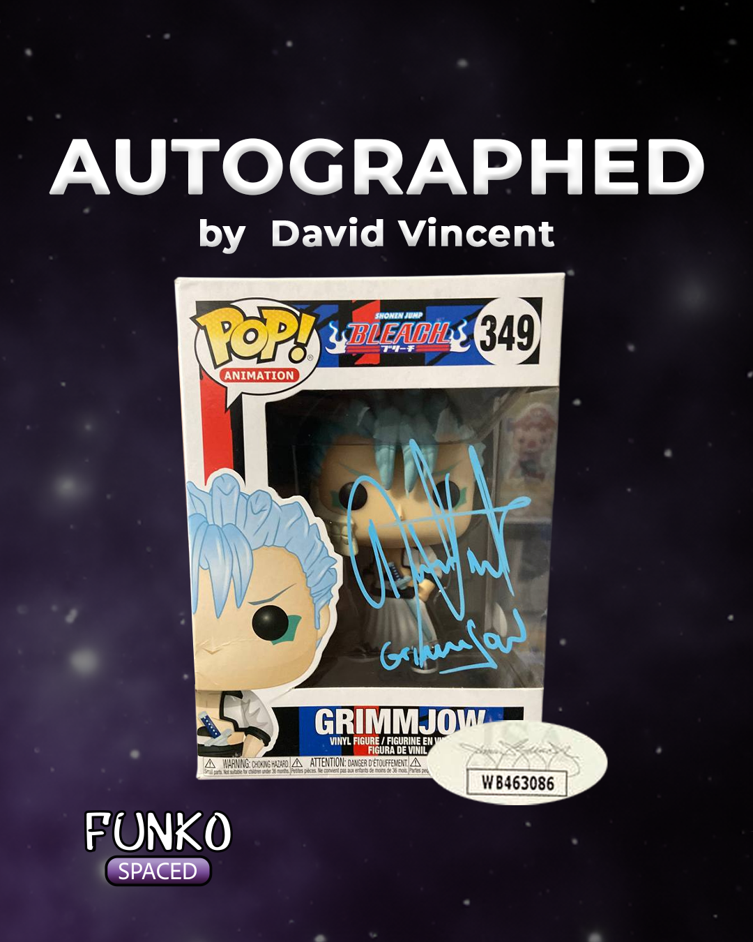 Фігурка Funko Pop Bleach - Autographed Grimmjow | Фанко Поп Бліч - Підписаний Грімджоу #349