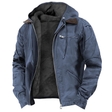 Men’s Hooded Fleece Jacket With Pockets | Warm Winter Coat For Men