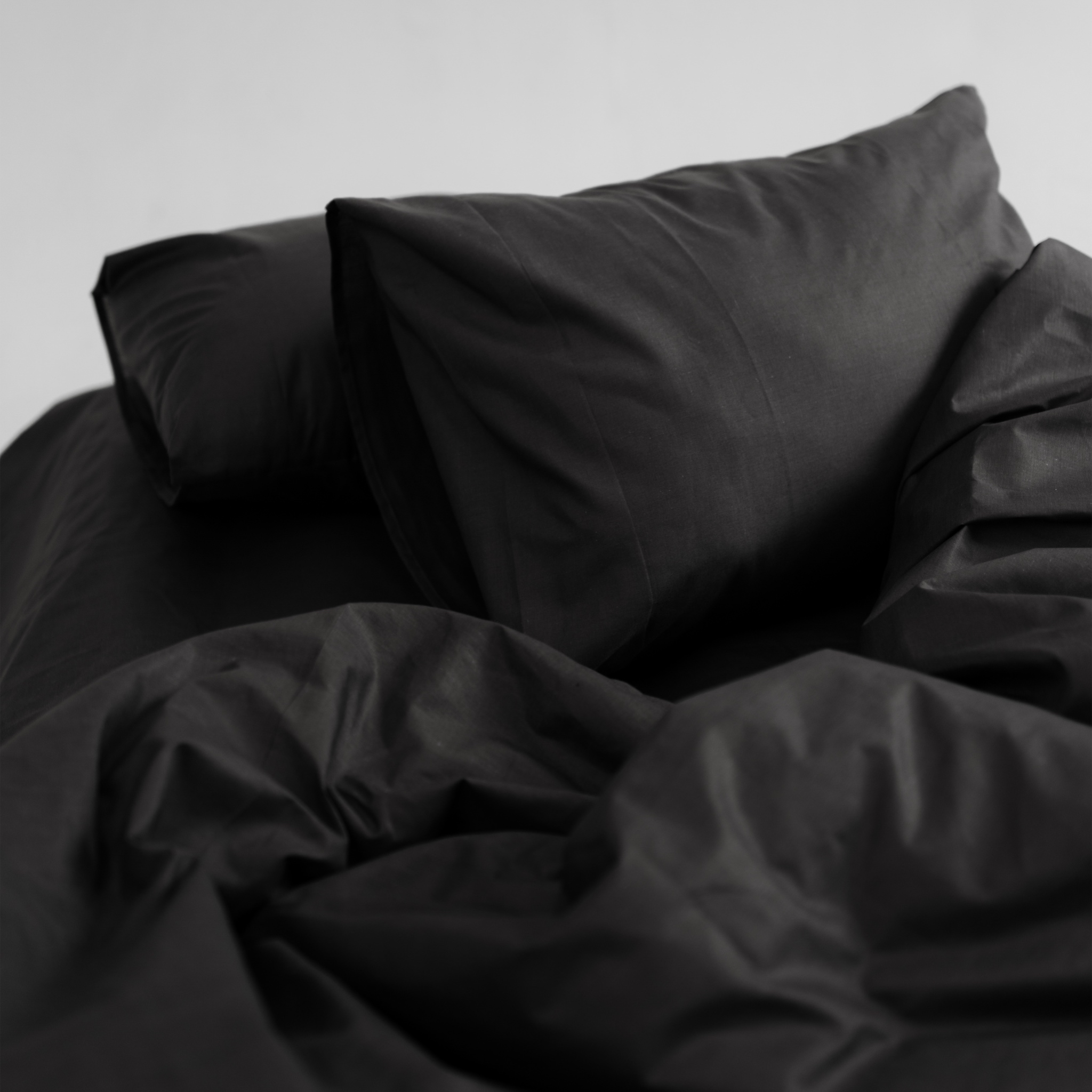 Постільний комплект Матова 100% бавовна Графіт