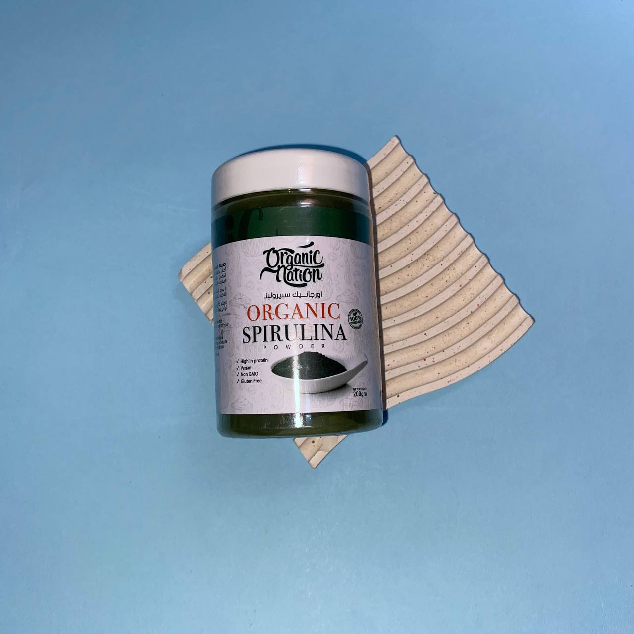 Organic Nation Spirulina Powder Спіруліна у порошку 200 грам