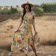 Casual V Neck Floral Dress For Women Summer | Floral Summer Dress
