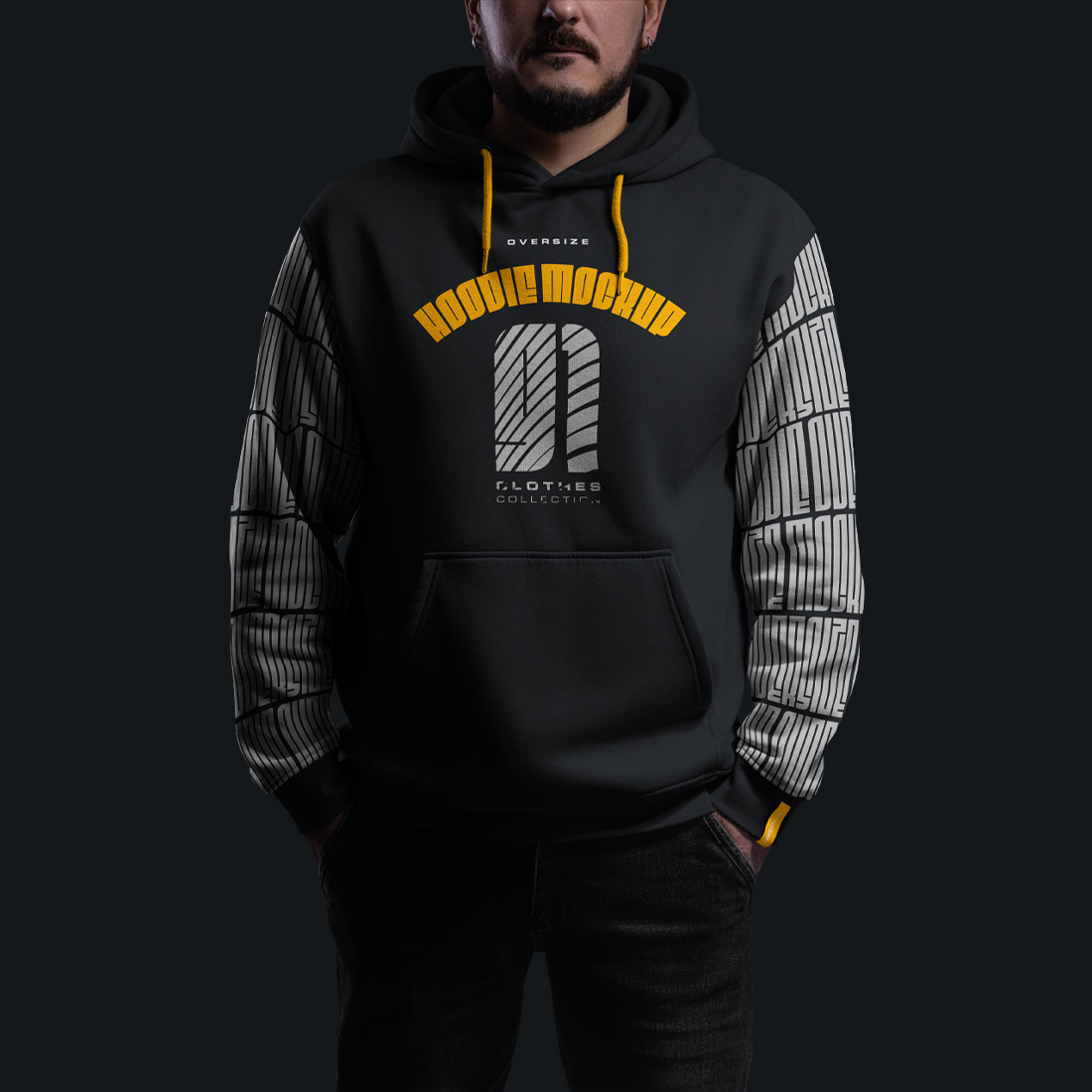5 Mockups Oversize Hoodie