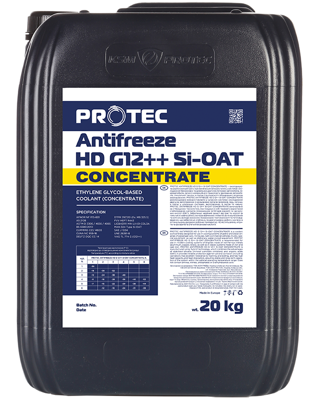 PROTEC Antifreeze HD G12++ Si-OAT (Concentrate)