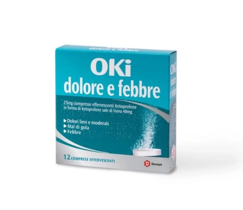 Окі Dolore e febbre 25мг, 12таб