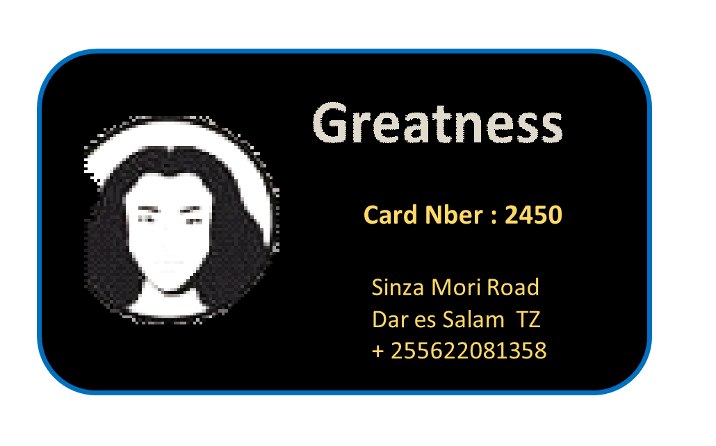 Greatness - Loyalty Card.