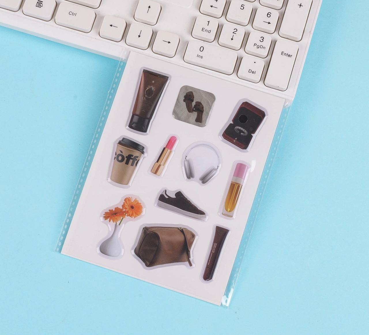 Об'ємні наліпки, стікери, наклейки, 1 лист