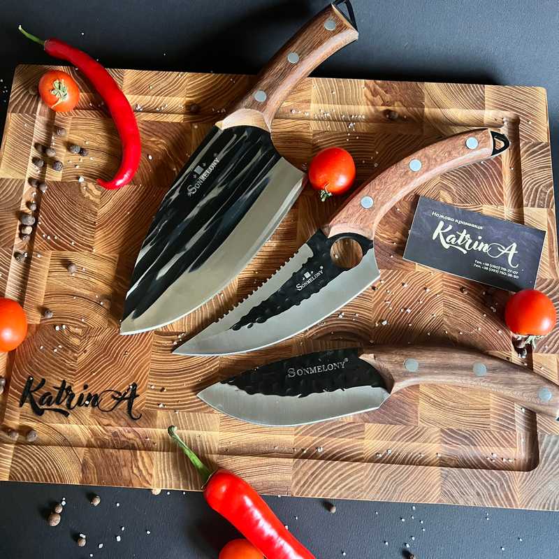 Набір кухонних ножів 30,3 см, 27 см, 24,5 см