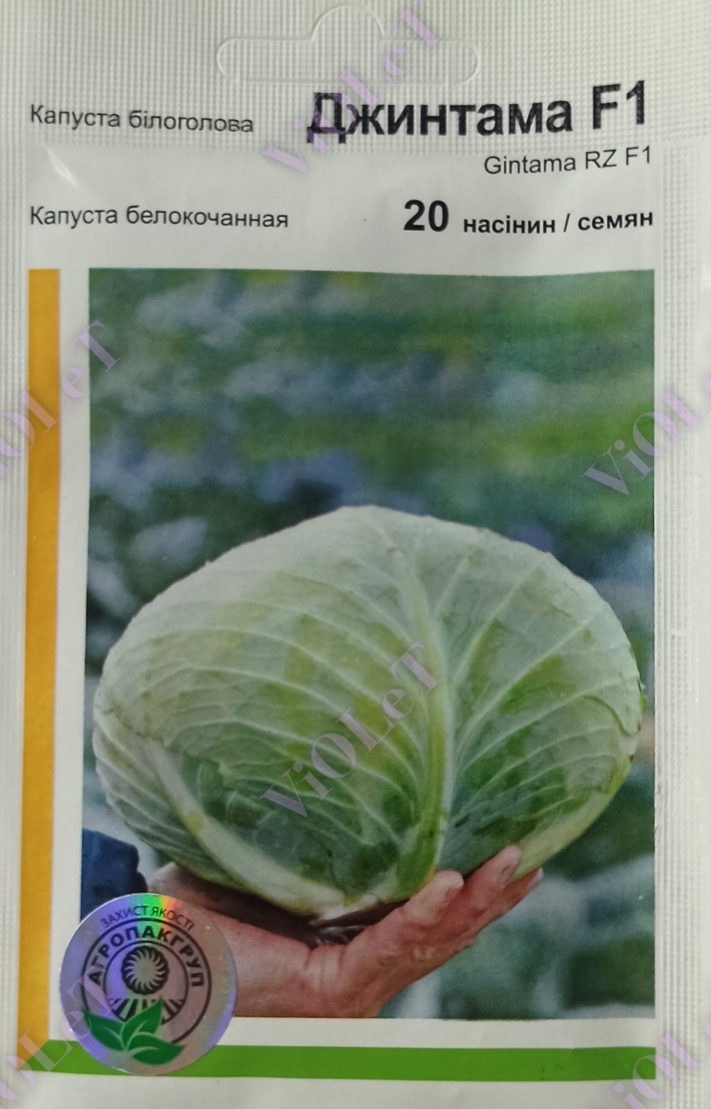 Капуста Джинтама F1  білоголова, 20 шт.