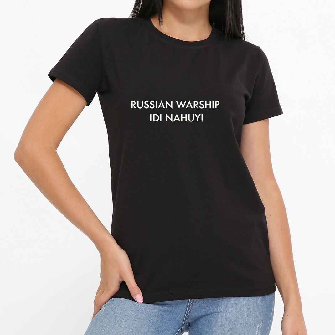 Футболка "Russian warship  idi nahuy", жіноча