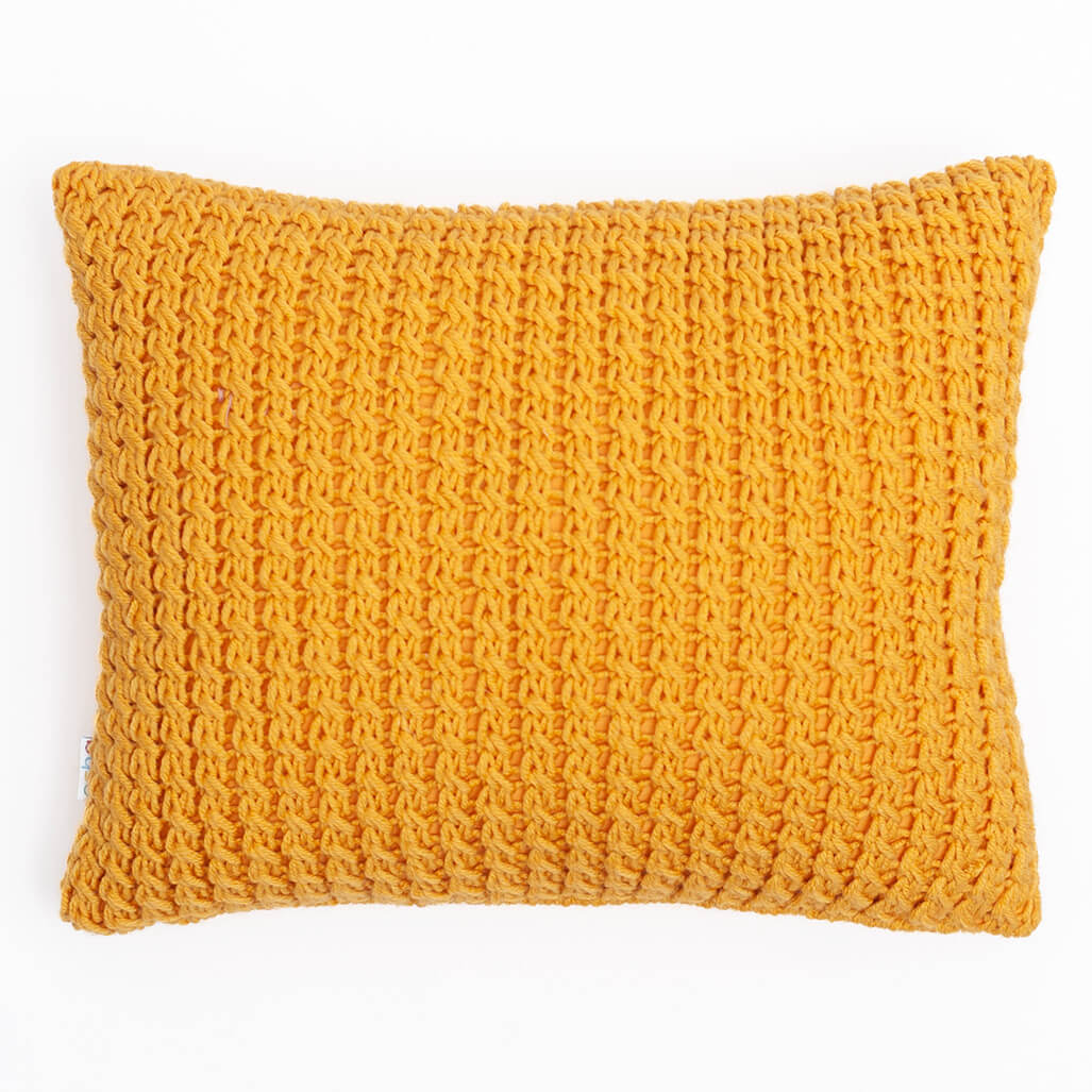 Подушка Косичка, жовта, 35х45