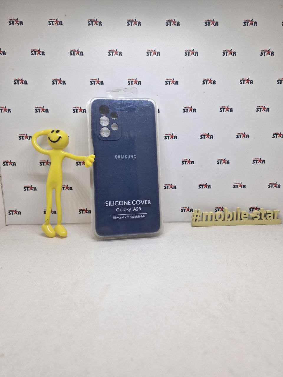Чохол Silicone Case Camera (no logo) for Samsung A23 4G (A235) blue