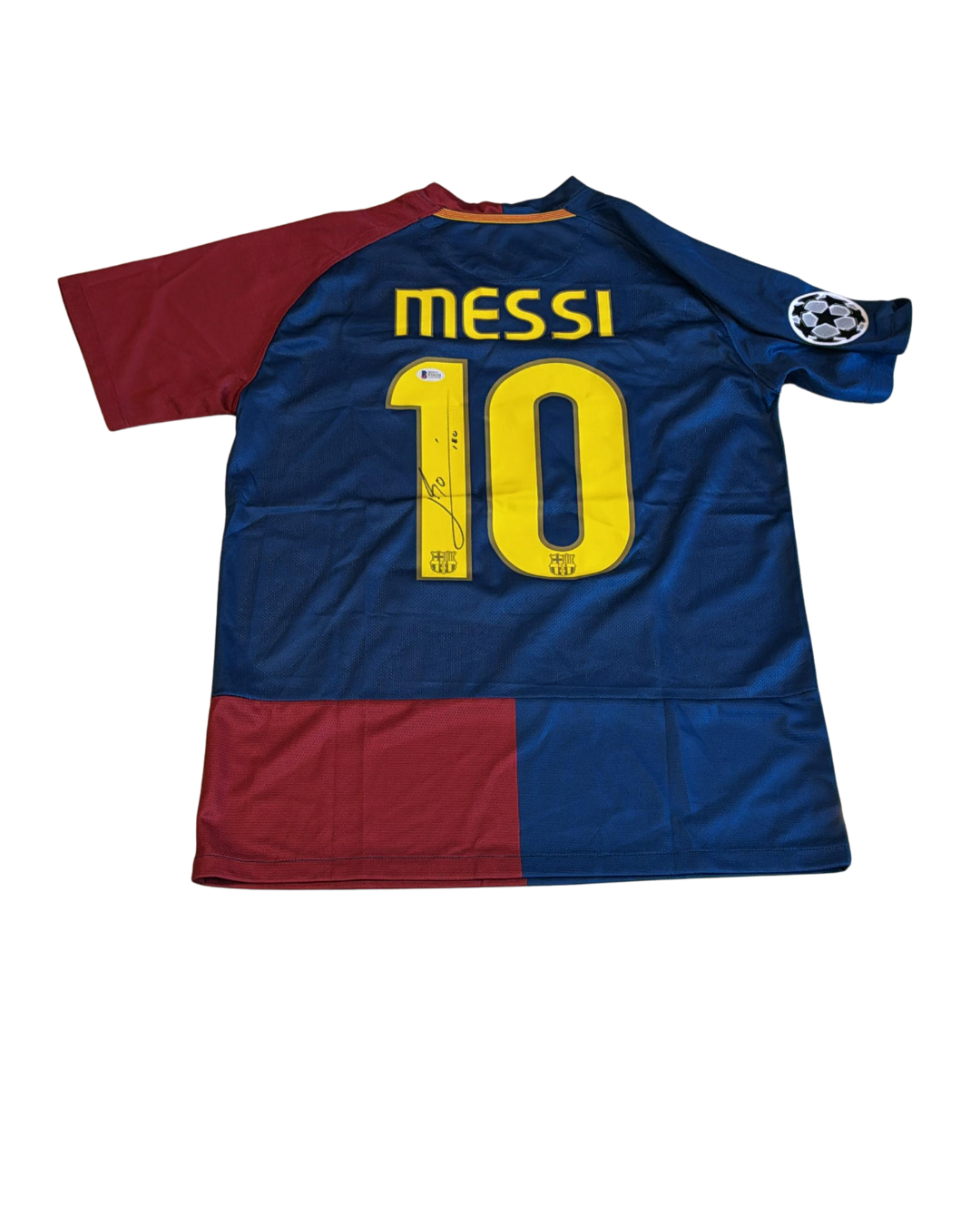 LIONEL MESSI BARCELONA JERSEY SIGNED CERTIFICADO BECKETT