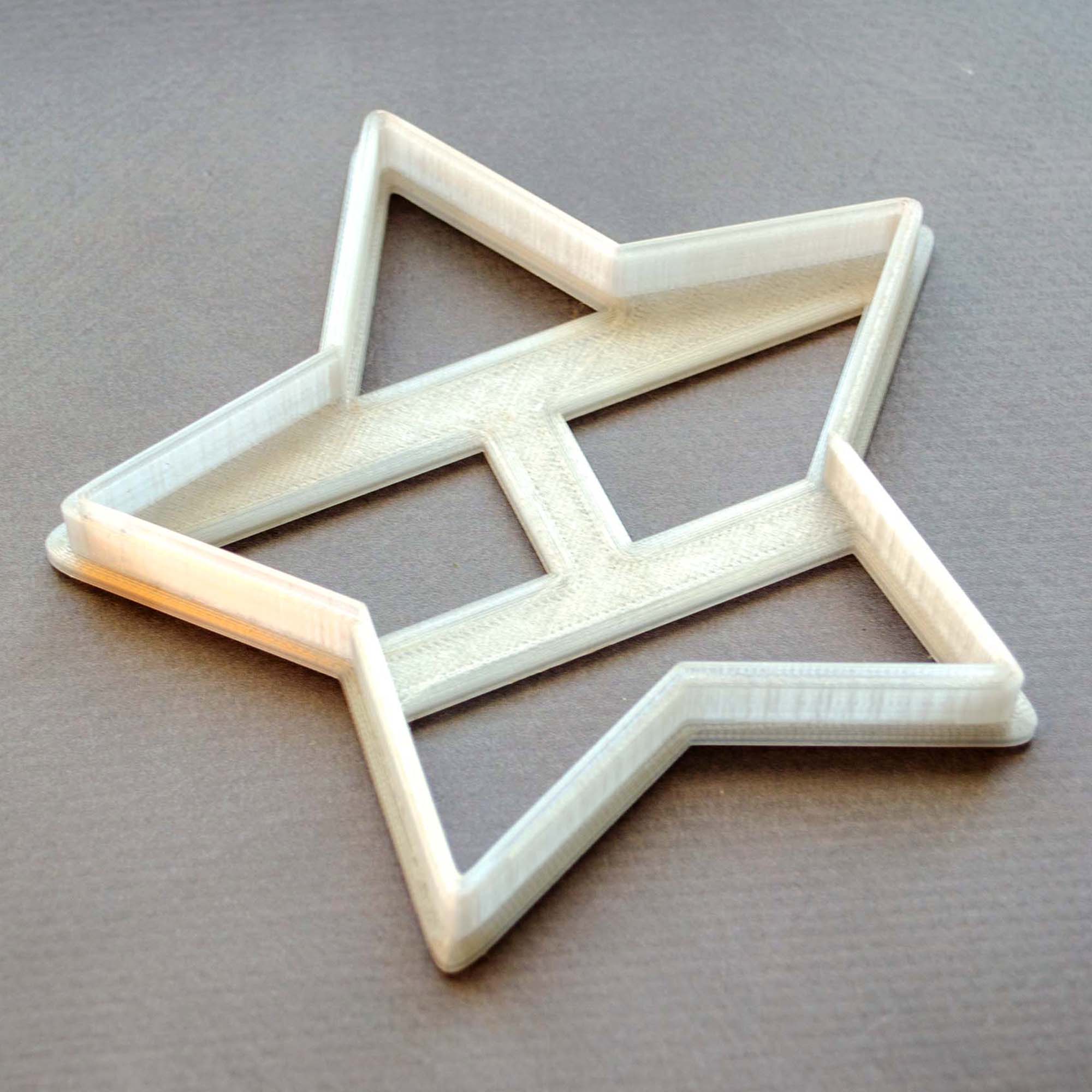 Пластикова вирубка (форма, каттер) для пряників і печива Зірка, 12х11 см