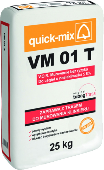 VM 01 Т Кольоровий мурувальний розчин для лицьової кладки клінкерною цеглою