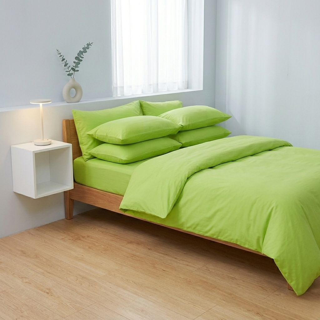 Постільна білизна з ранфорсу, колір Фісташковий