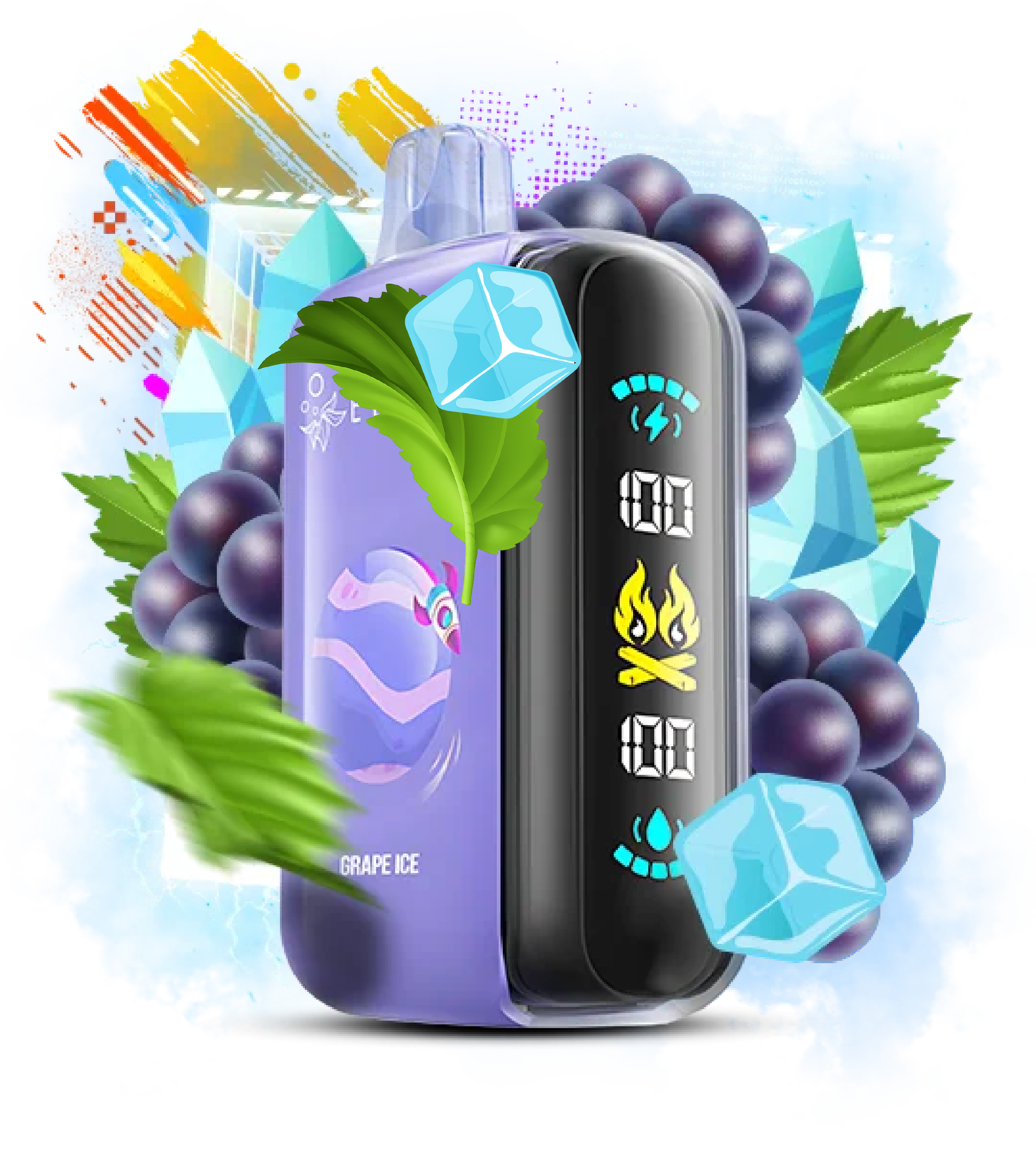 Elf Bar RAYA D3 25000 Grape Ice (Виноград Лід)