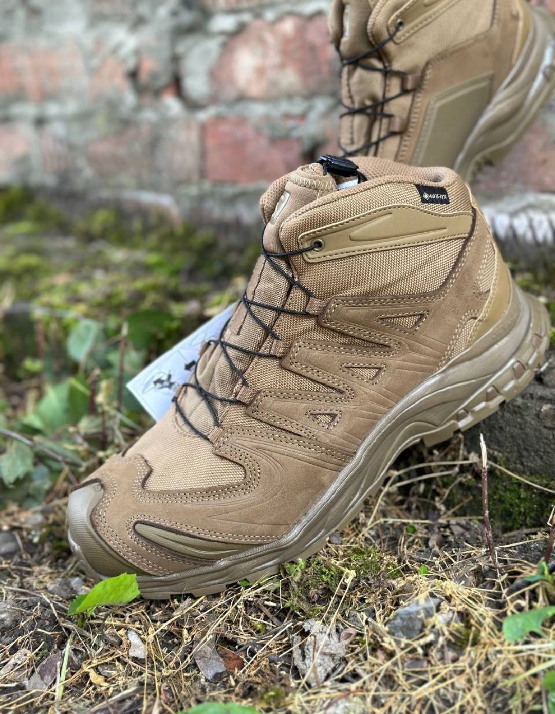 Оригінальні трекінгові демісезонні черевики "Salomon XA Forces MID GTX Coyote" від французького преміум бренду "Salomon".